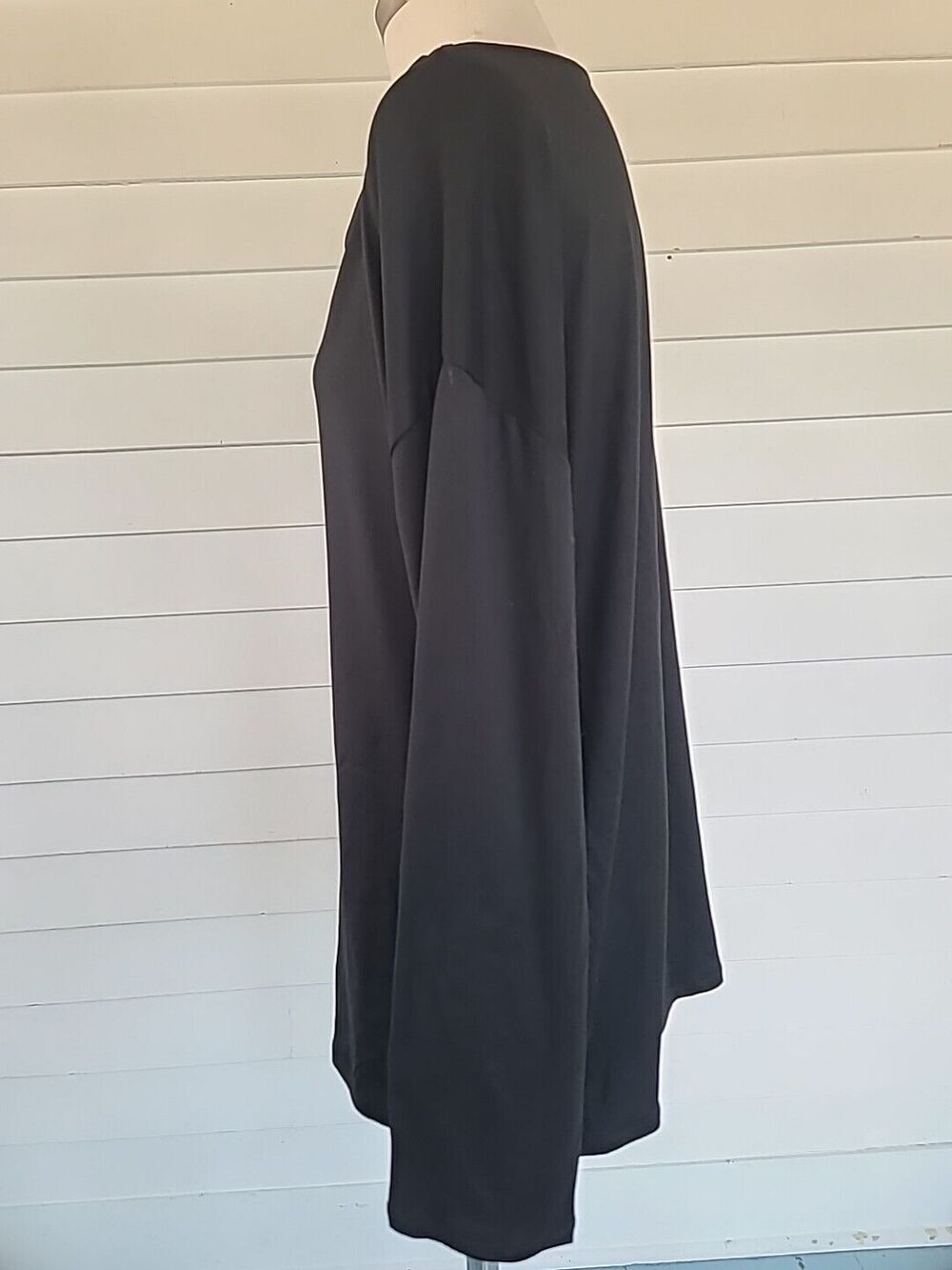 Halston Studio Women's Black Long Sleeve Top SIZE L NWT - Picture 2 of 12